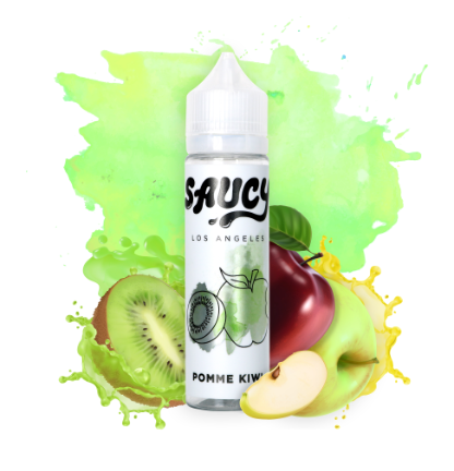 Pomme Kiwi by Saucy 60 ml - Wholesale e-liquid Saucy   