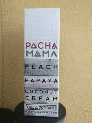 LIQUIDACION PACHAMAMA Peach Papaya Coconut Cream 60ml e-liquid Charlie's Chalk Dust   