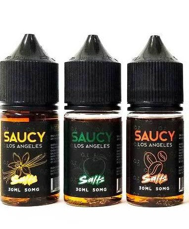 Saucy Classics Tobacco line 30ml Nicotine Salts. Apple Mint / Coffee Creme / Vanilla Xtreme e-liquid Saucy   