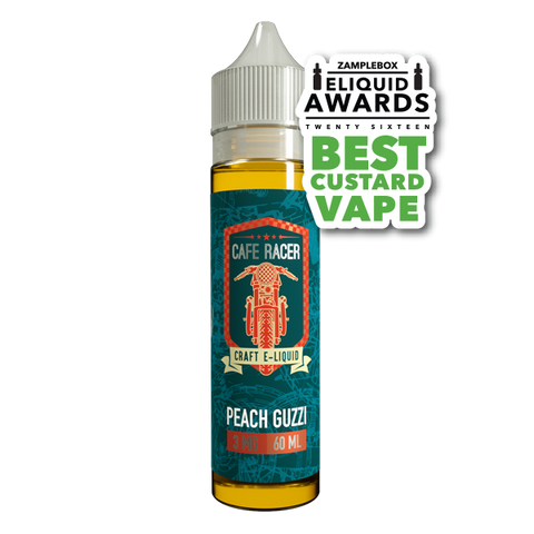 60 ml PEACH GUZZI  Amazing e-liquid by Cafe Racer e-liquid Cafe Racer