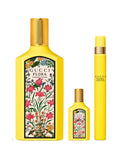 Gucci Flora Gorgeous Orchid EDP Gift Set – Mujer Perfume Gucci Gift Set De Lujo Perfume+Travel Spray+ Mini perfume