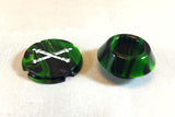 ACRYLIC ADMIRAL/BROADSIDE BUTTON AND MATCHING CULVERIN DRIP TIP Accesorios Broadside Verde/Negro  