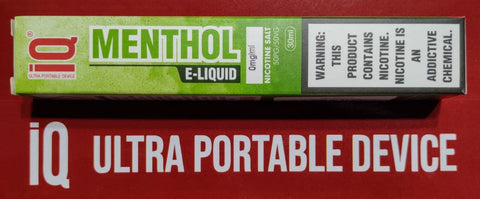 IQ Nicotine Salts Menthol E Juices 30ml by IVAPEIQ e-liquid iVapeIQ Bodega Menthol 0mg