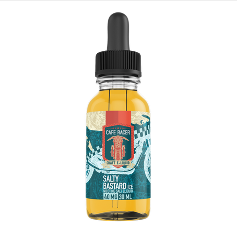 Salty Bastard Tobacco/ICE Amazing e-liquid by Cafe Racer Nicotine Salts -Wholesale e-liquid Cafe Racer   