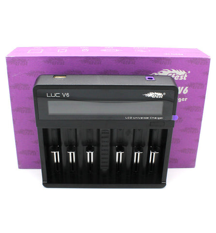 LUC V6 Cargador Universal LCD Display Cuádruple Efest Baterias/Cargadores EFEST   