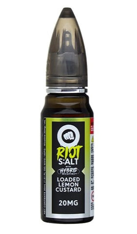 Loaded Lemon Custard Nicotine Salts by Riot Squad wholesale e-liquid Riot Squad   