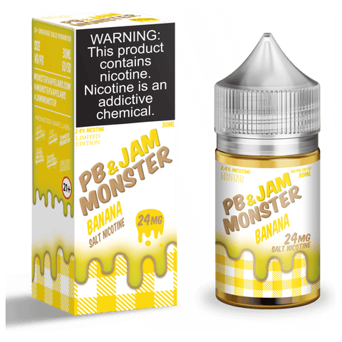Banana PB & Jam Monster Salt Nic wholesale e-liquid Jam Monster Liquids Bodega Banana 24