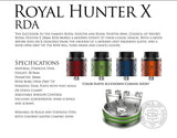 Royal Hunter X by Council of Vapor RDA Atomizadores/Tanques/Rdas/Rtas Council of Vapor   