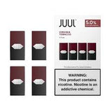 JUUL Pods 3% y 5% Paquete de 4 Coils Juul Tiendas Virginia Tobacco 5% 